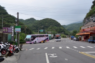 バス停から野柳地質公園まで