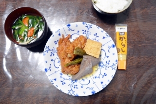 シカクマメの野菜スープ