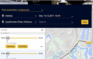 コペンハーゲン時刻表検索