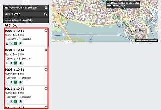 ストックホルム時刻表検索