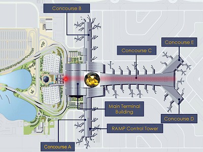 ドーハ・ハマド国際空港構内図