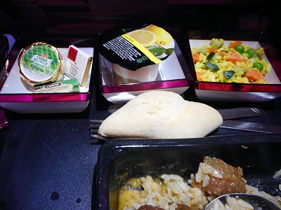 カタール航空　QR118便　機内食