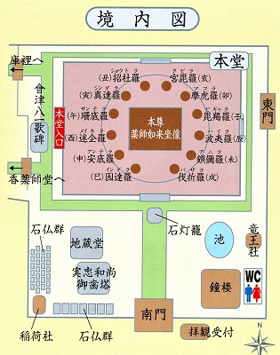 新薬師寺境内図