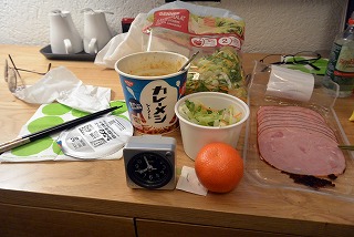 日本食の夕食